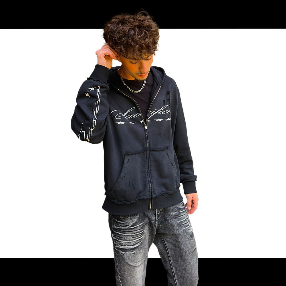 Sacrifice Zip-up Black