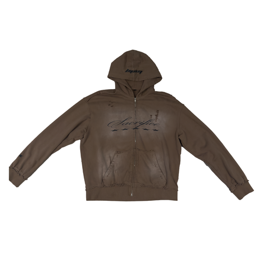 Sacrifice Zip-up Brown